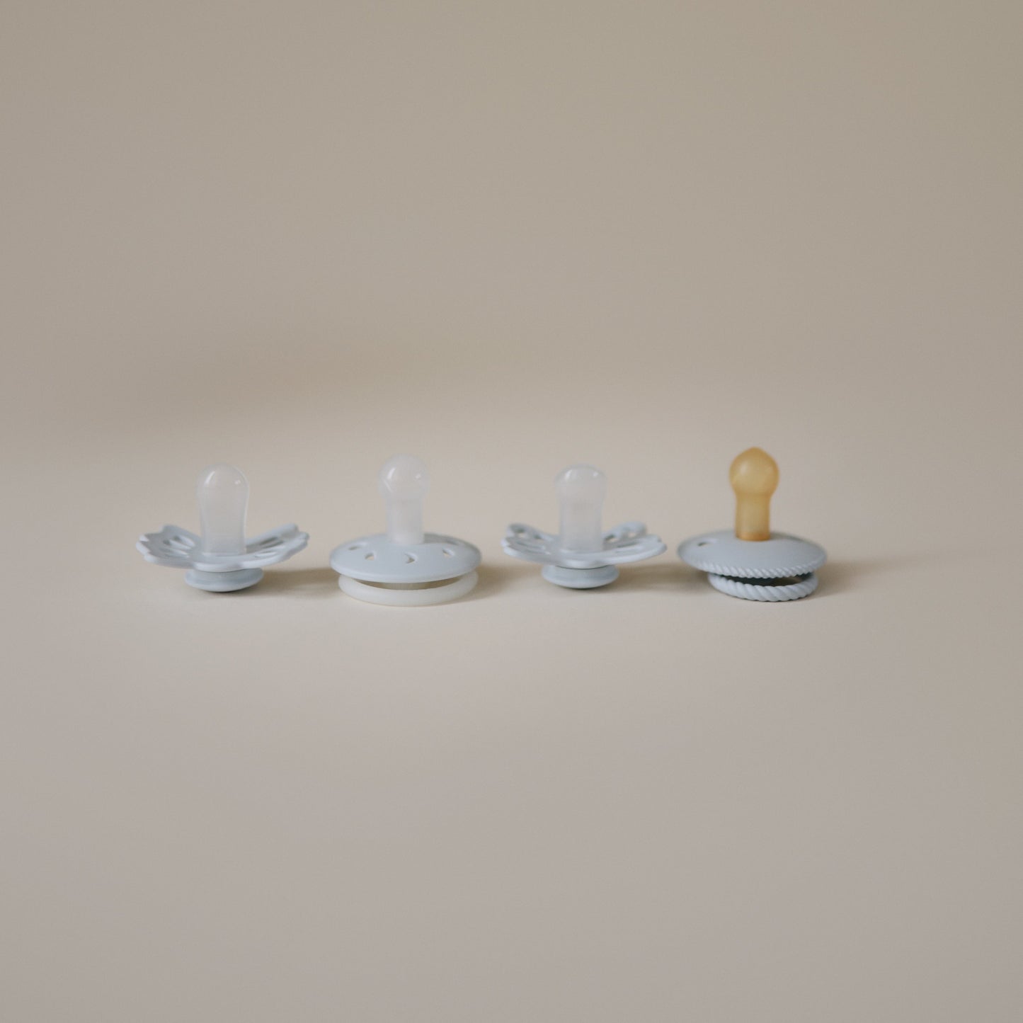 FRIGG Baby's First Pacifier | Powder Blue 4-Pack