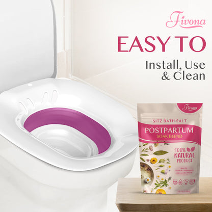 2-in-1 Sitz Bath Soak Kit for Postpartum Care