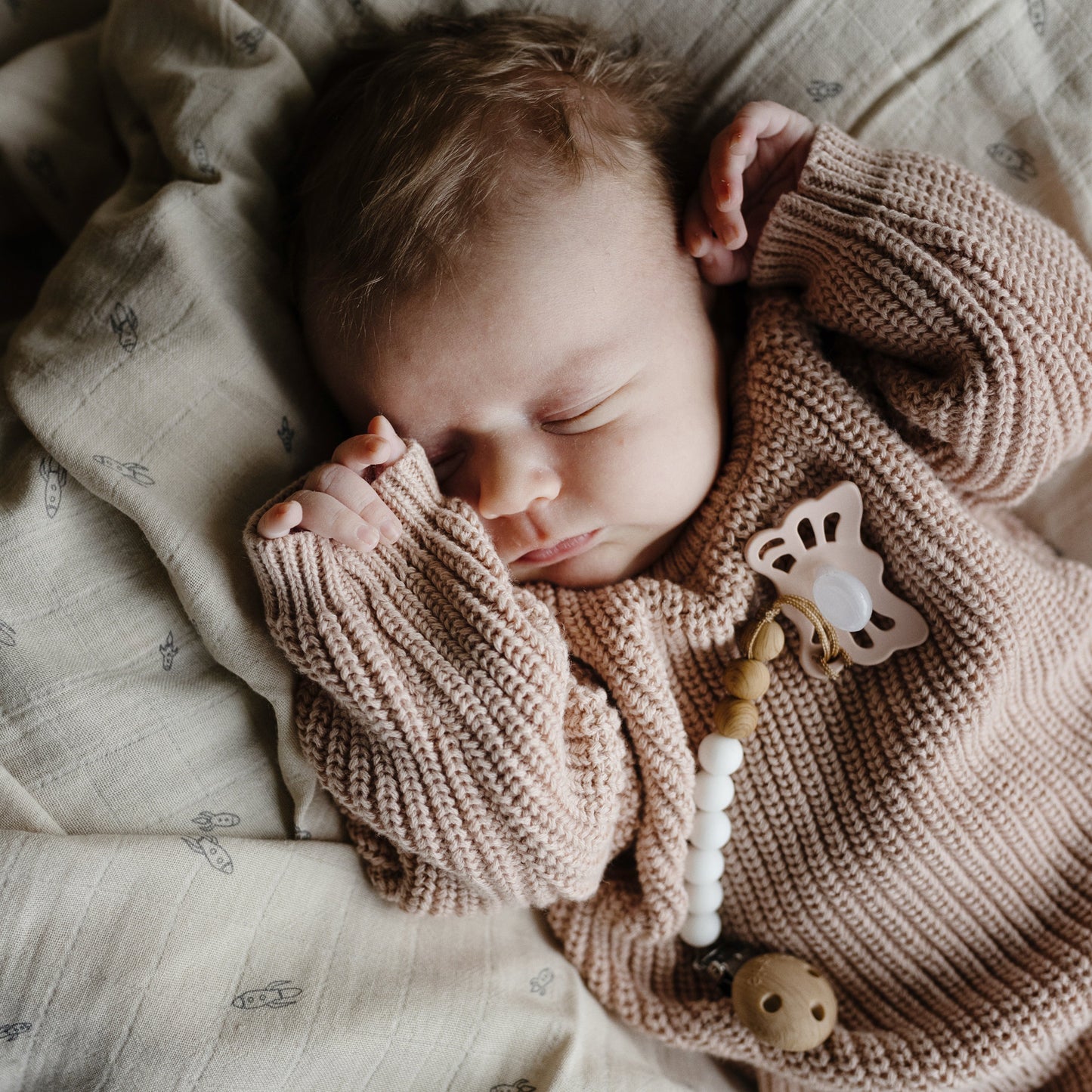 FRIGG Baby's First Pacifier | Blush 4-Pack