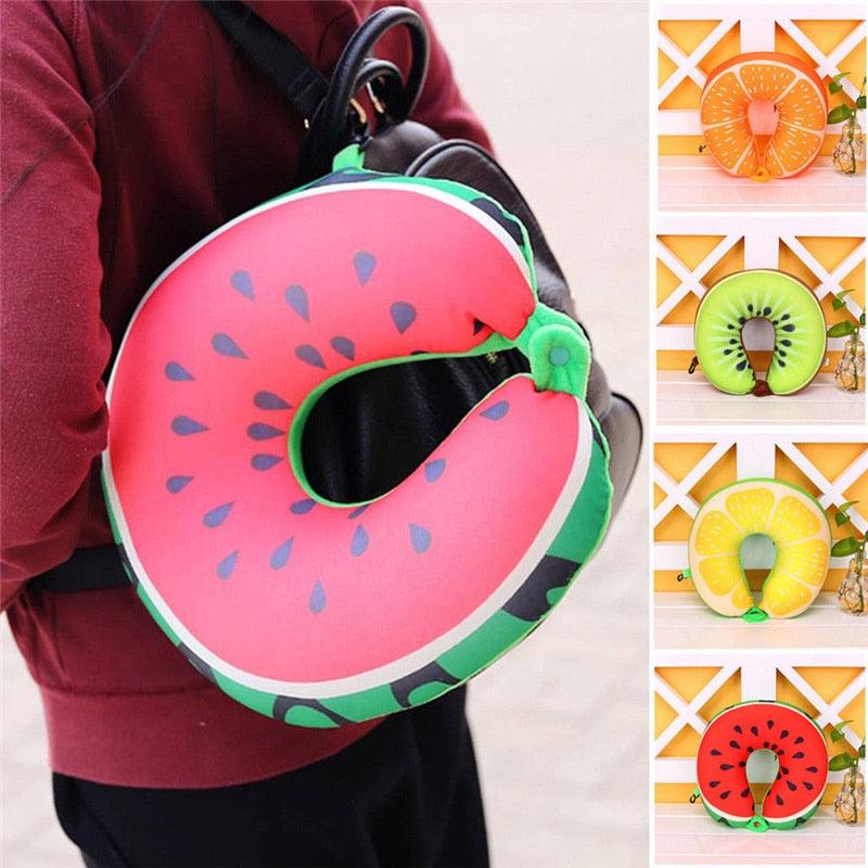 Memory Foam Fruit Neck Pillow