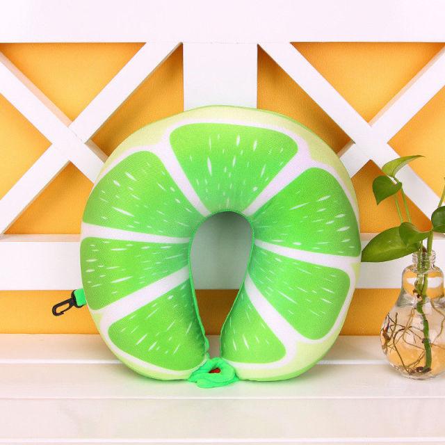 Memory Foam Fruit Neck Pillow