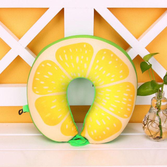 Memory Foam Fruit Neck Pillow