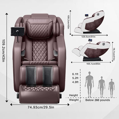 Zero Gravity Full Body Massage Chair w/ Smart Display